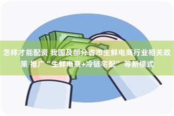 怎样才能配资 我国及部分省市生鲜电商行业相关政策 推广“生鲜电商+冷链宅配” 等新模式